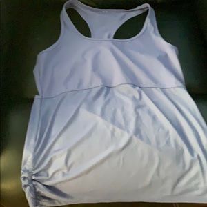 Cashed Curved Cinch tank in lavender